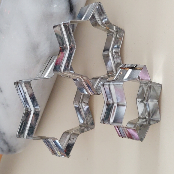 Cookie Cutters Set of FOUR 4 Star of David Hanukkah Baking - Picture 10 of 13